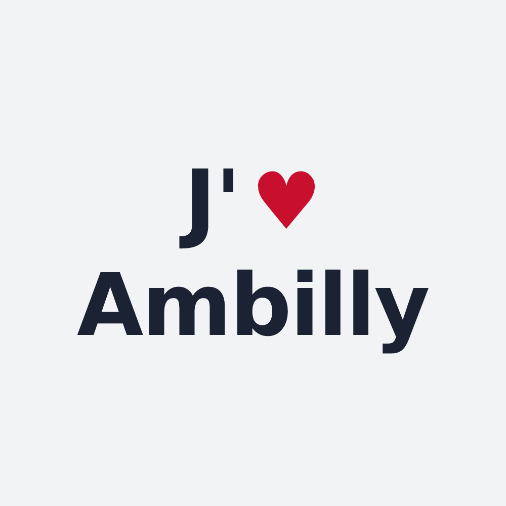 Poster personnalisé Ambilly — design J'aime Ambilly