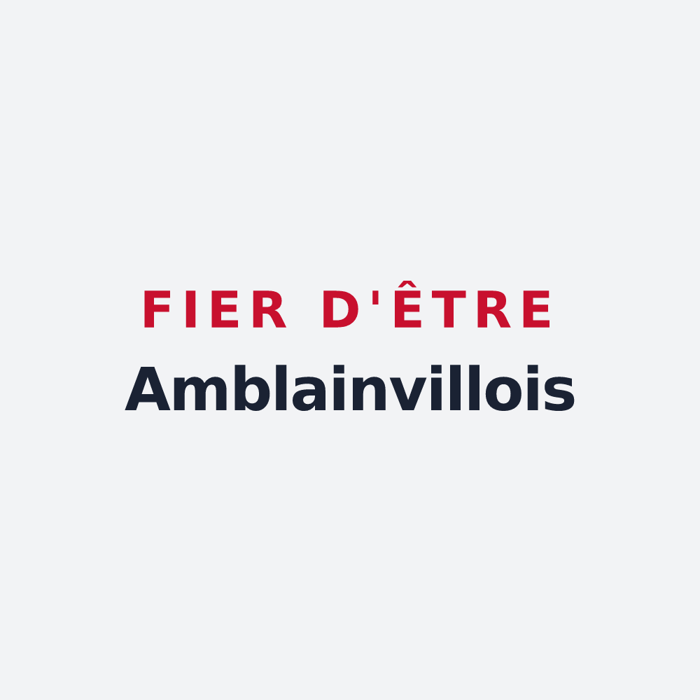 Poster « Fier d'être Amblainvillois » — design pour Amblainville