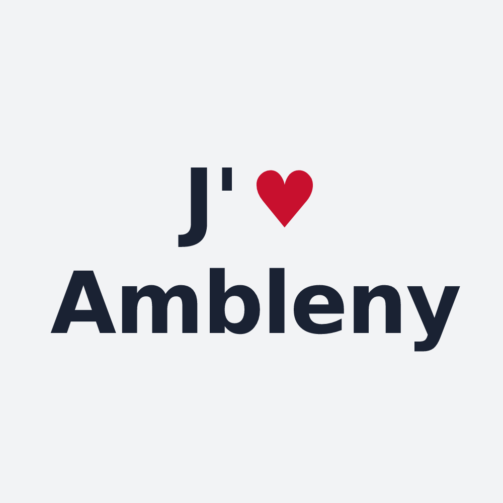 Poster personnalisé Ambleny — design J'aime Ambleny