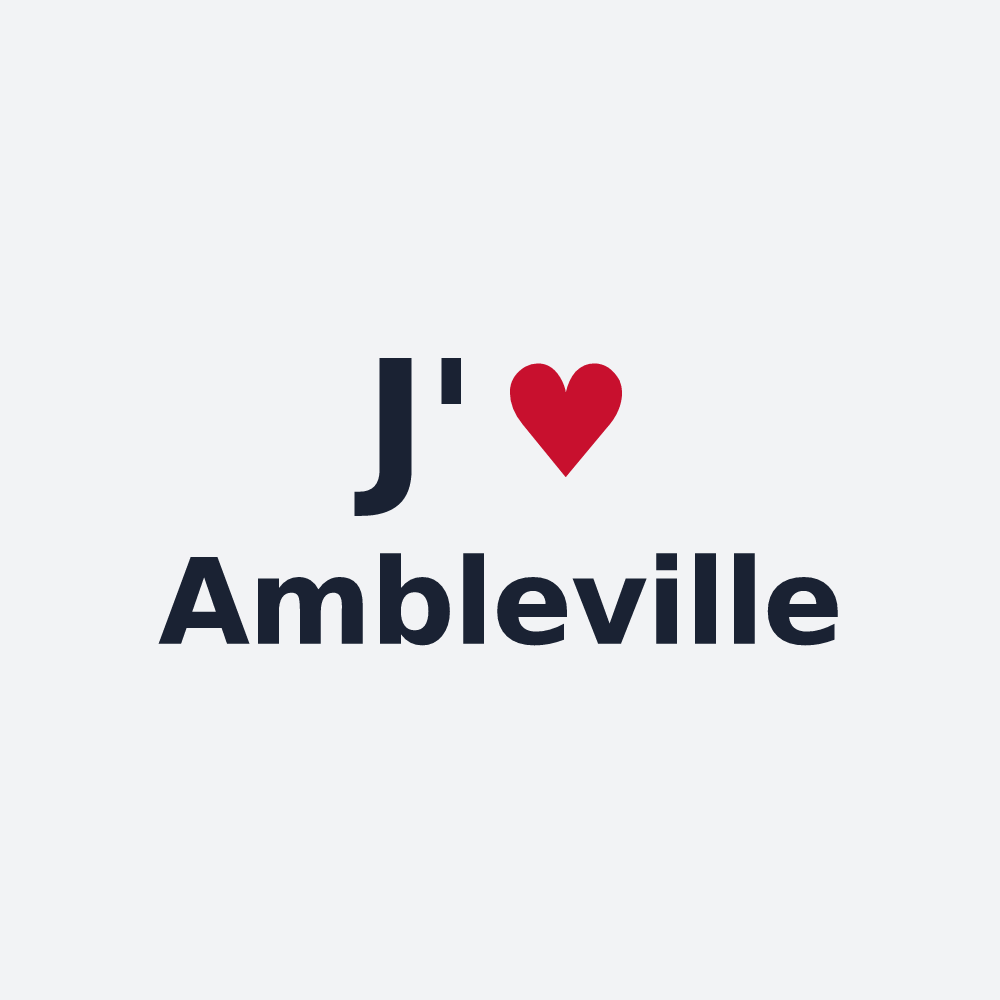 Poster personnalisé Ambleville — design J'aime Ambleville