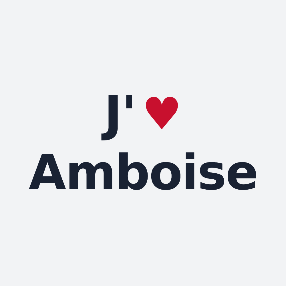 Poster personnalisé Amboise — design J'aime Amboise