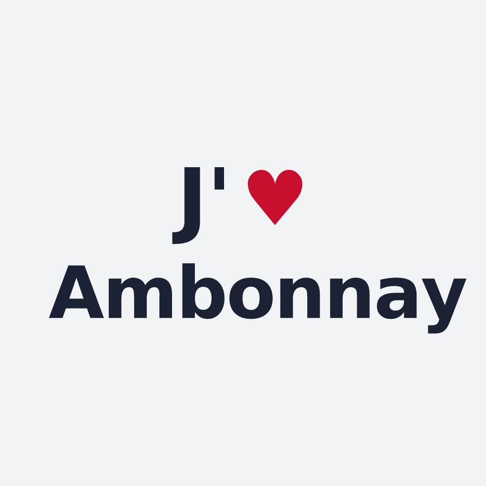 Poster personnalisé Ambonnay — design J'aime Ambonnay
