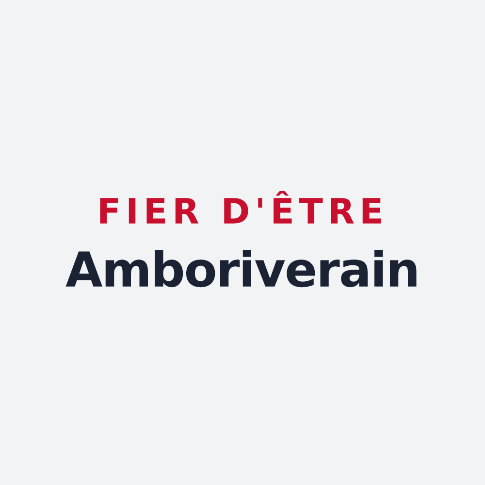 Poster « Fier d'être Amboriverain » — design pour Ambrières-les-Vallées