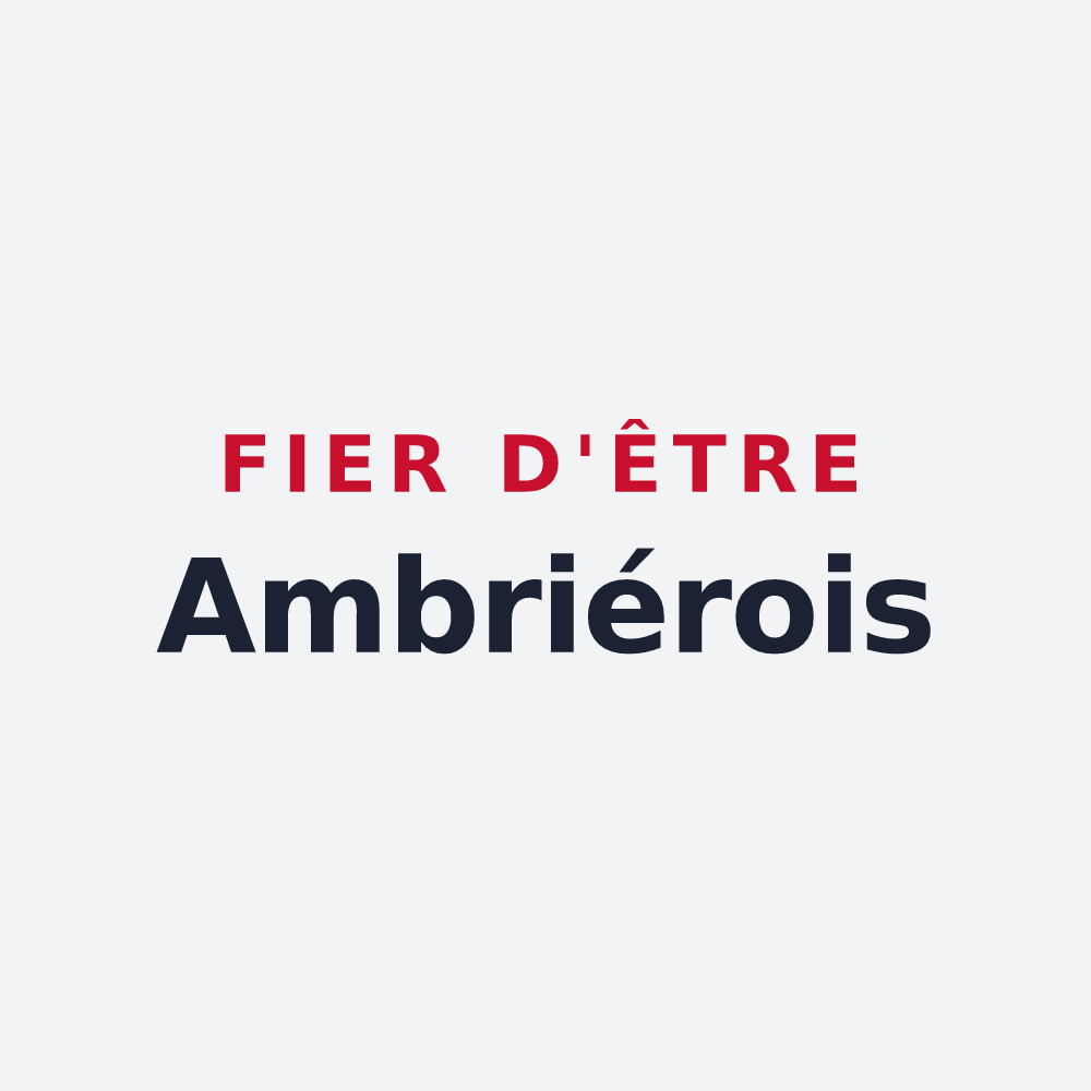Poster « Fier d'être Ambriérois » — design pour Ambrières
