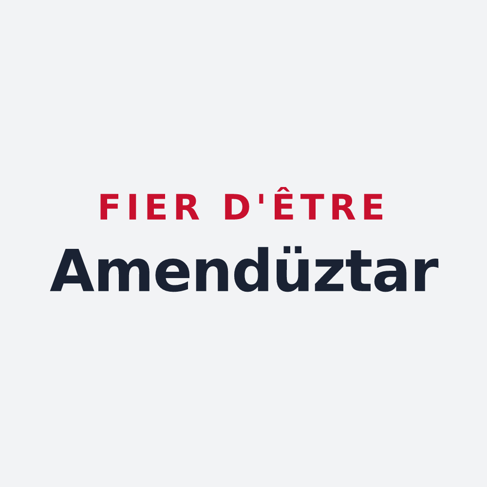 Poster « Fier d'être Amendüztar » — design pour Amendeuix-Oneix