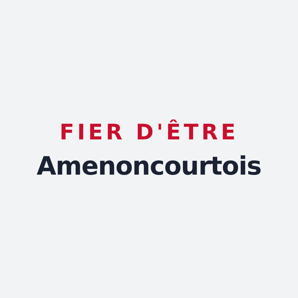 Poster « Fier d'être Amenoncourtois » — design pour Amenoncourt