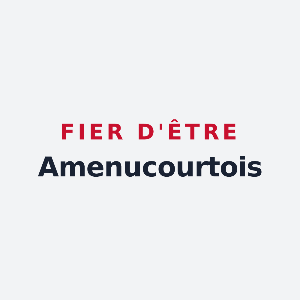 Poster « Fier d'être Amenucourtois » — design pour Amenucourt