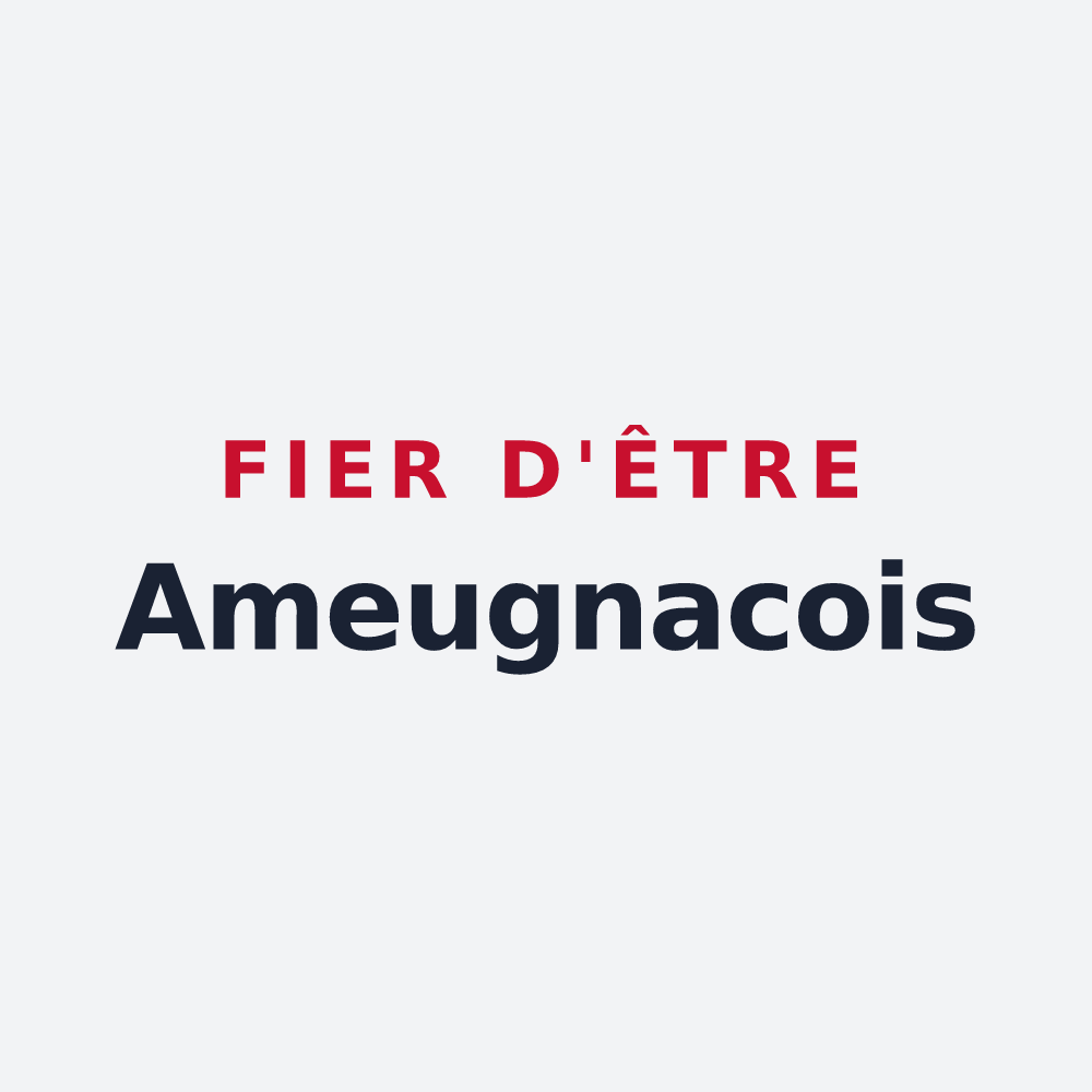 Poster « Fier d'être Ameugnacois » — design pour Ameugny