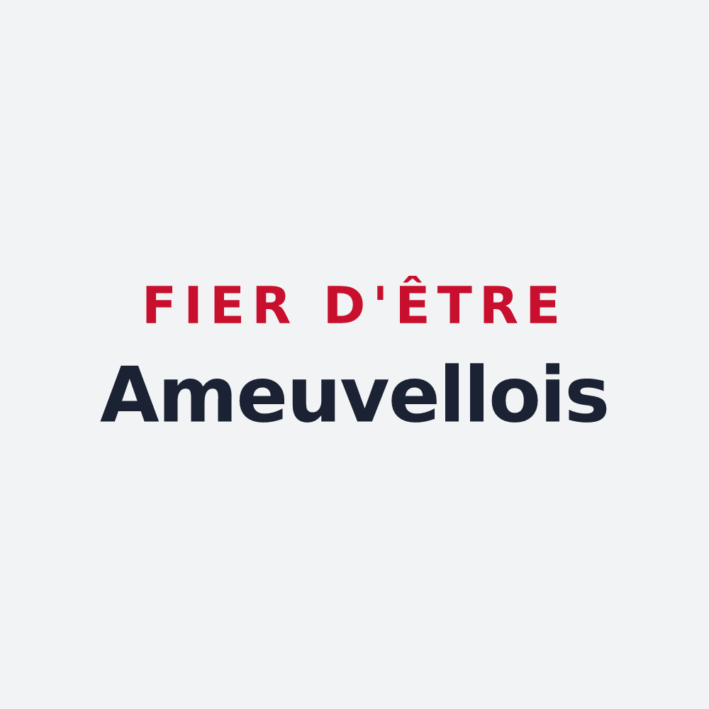 Poster « Fier d'être Ameuvellois » — design pour Ameuvelle