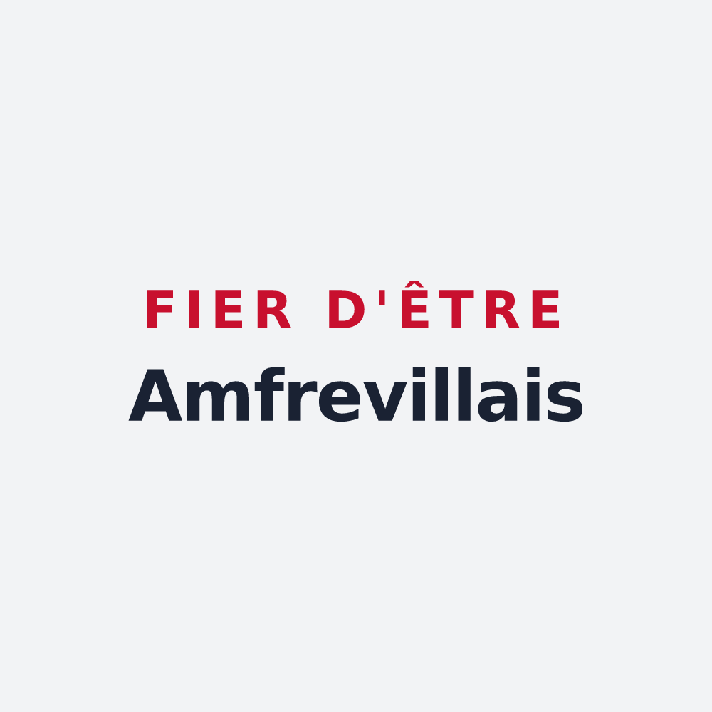 Poster « Fier d'être Amfrevillais » — design pour Amfreville-Saint-Amand