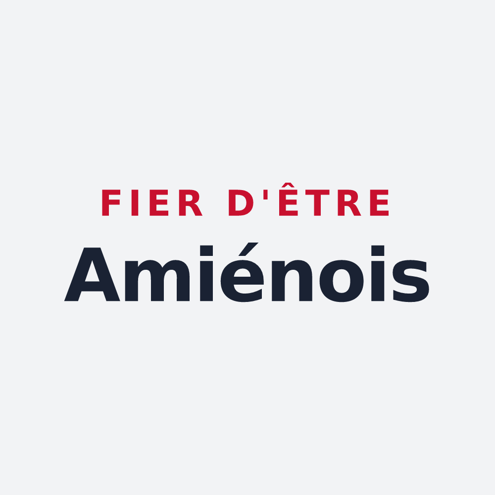 Poster « Fier d'être Amiénois » — design pour Amiens