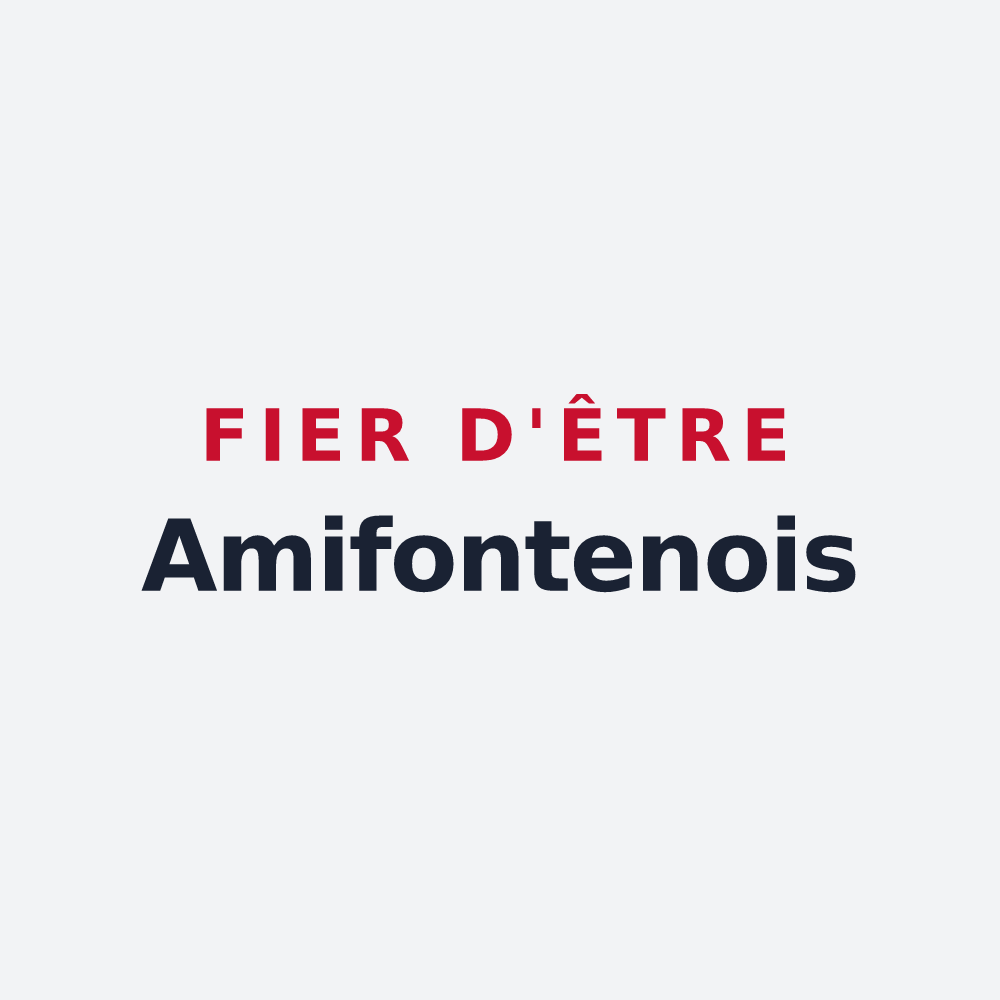 Poster « Fier d'être Amifontenois » — design pour Amifontaine