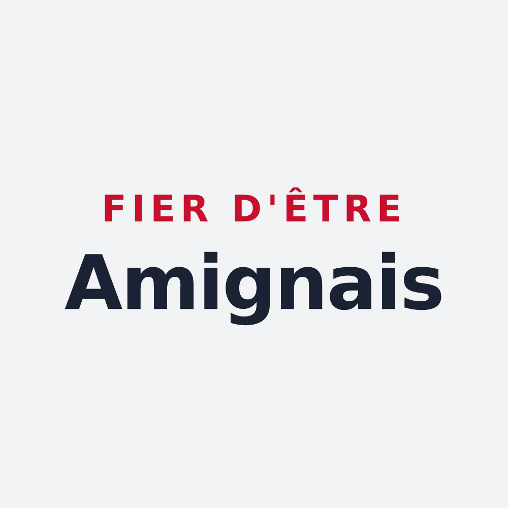 Poster « Fier d'être Amignais » — design pour Amigny