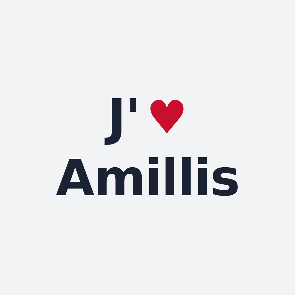 Poster personnalisé Amillis — design J'aime Amillis