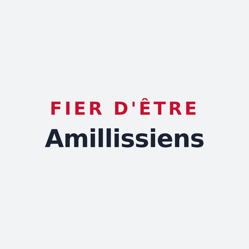 Poster « Fier d'être Amillissiens » — design pour Amillis
