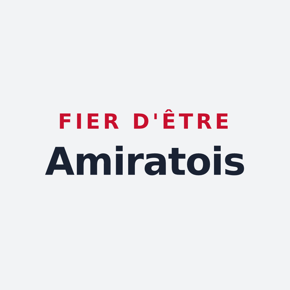 Poster « Fier d'être Amiratois » — design pour Amirat