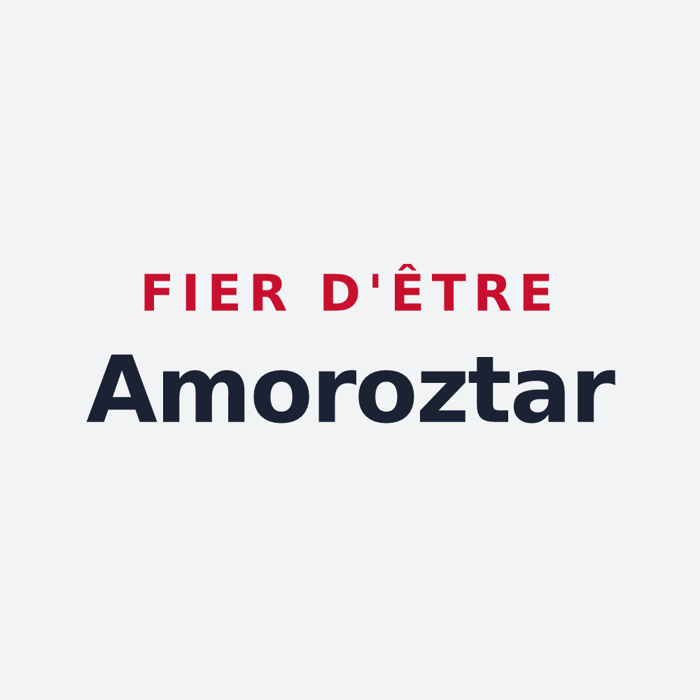 Poster « Fier d'être Amoroztar » — design pour Amorots-Succos