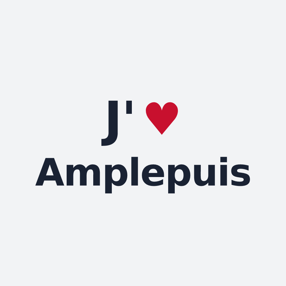 Poster personnalisé Amplepuis — design J'aime Amplepuis