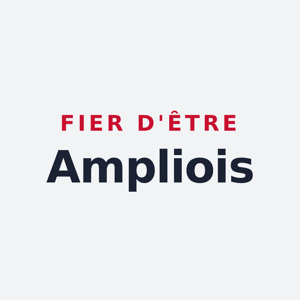 Poster « Fier d'être Ampliois » — design pour Amplier