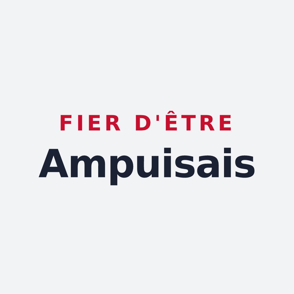 Poster « Fier d'être Ampuisais » — design pour Ampuis