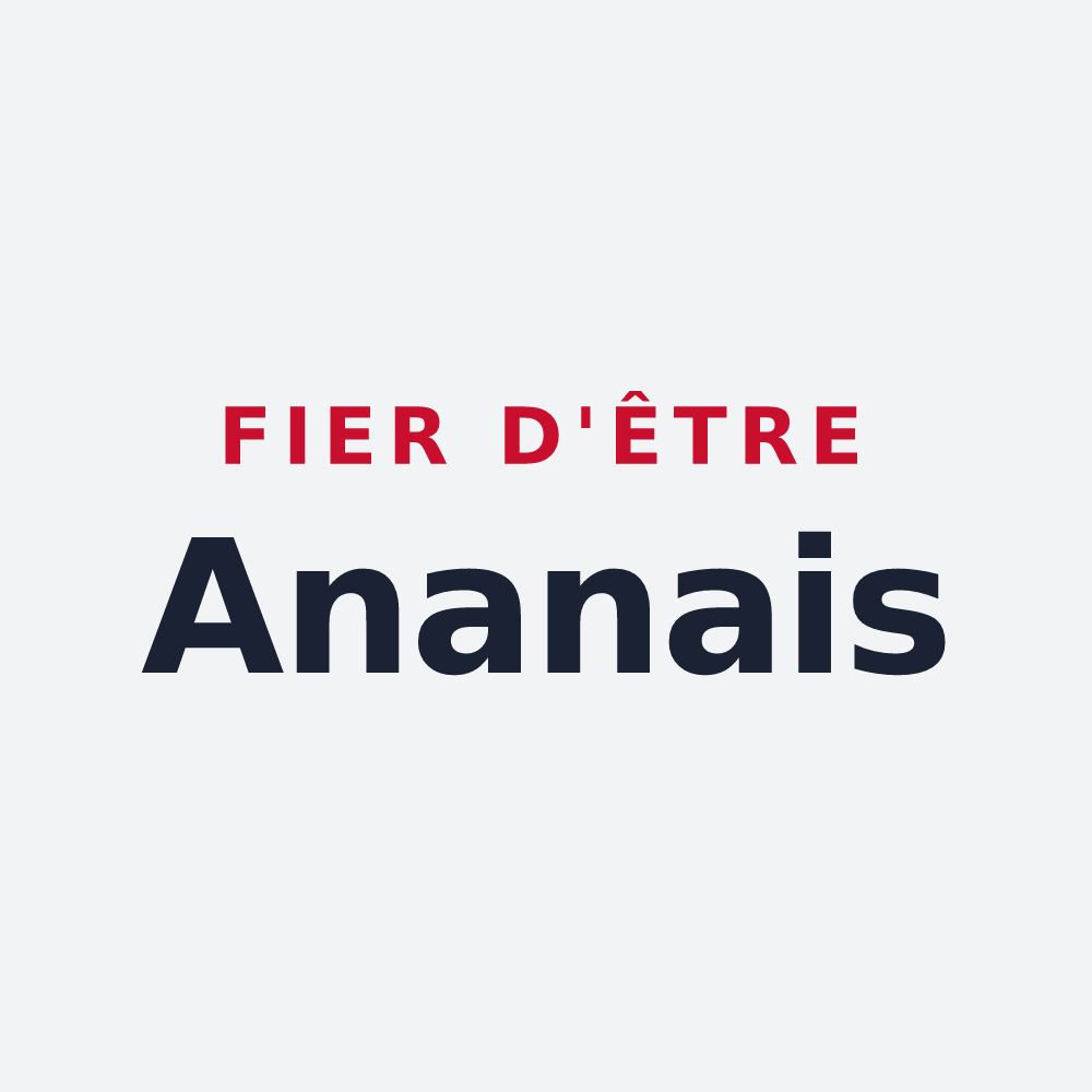 Poster « Fier d'être Ananais » — design pour Anan