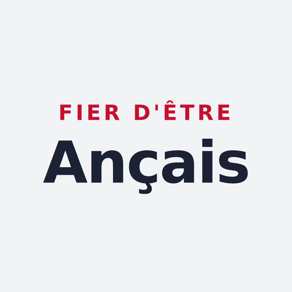 Poster « Fier d'être Ançais » — design pour Ance Féas