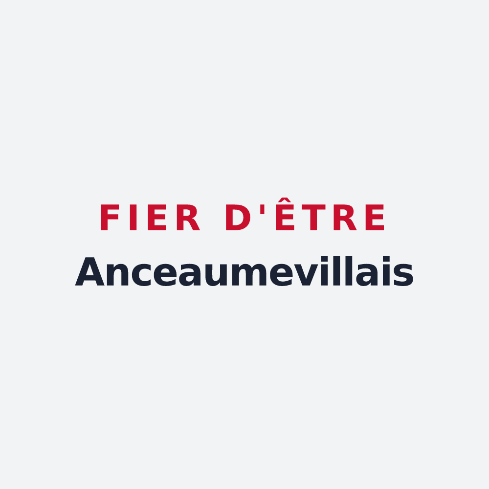 Poster « Fier d'être Anceaumevillais » — design pour Anceaumeville