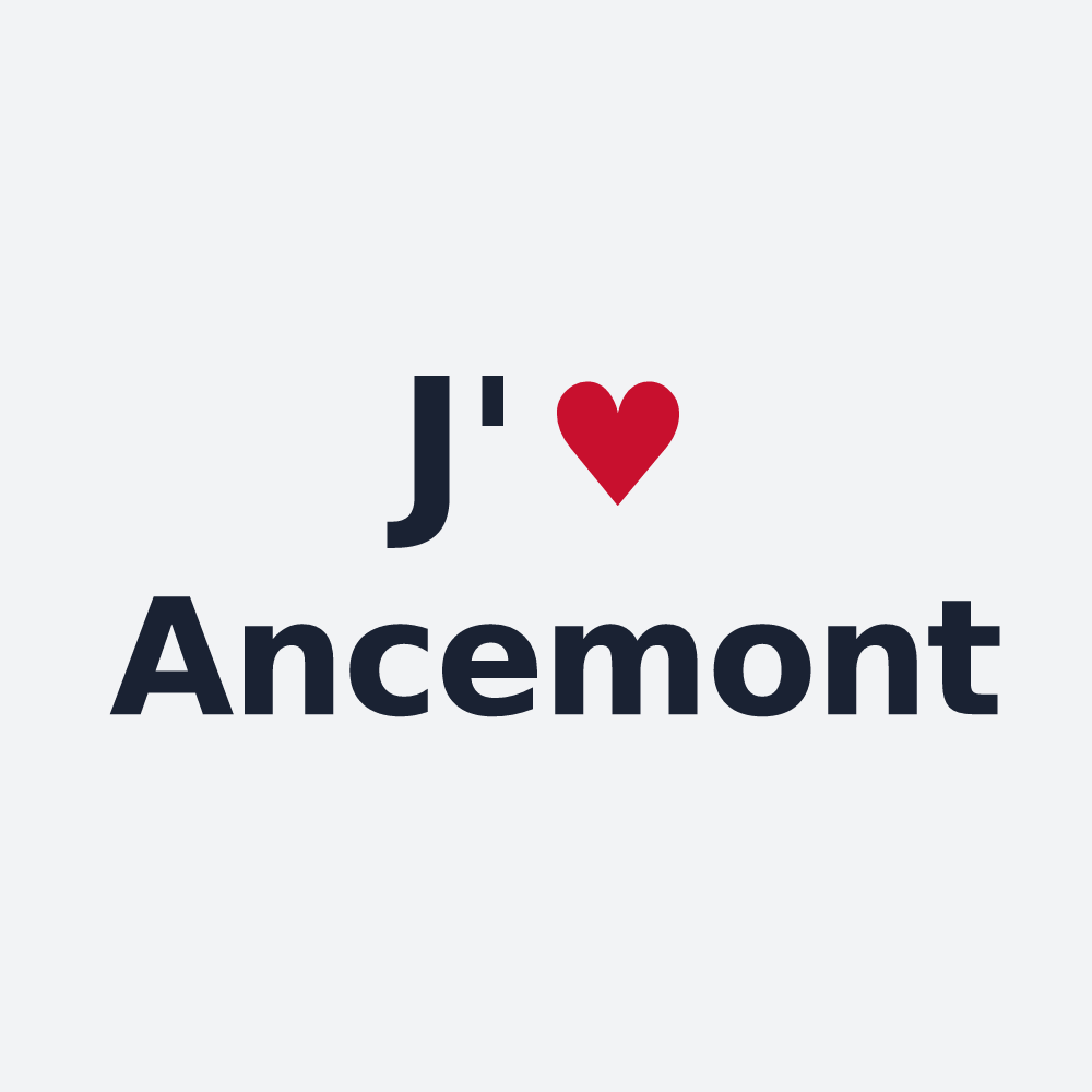 Poster personnalisé Ancemont — design J'aime Ancemont