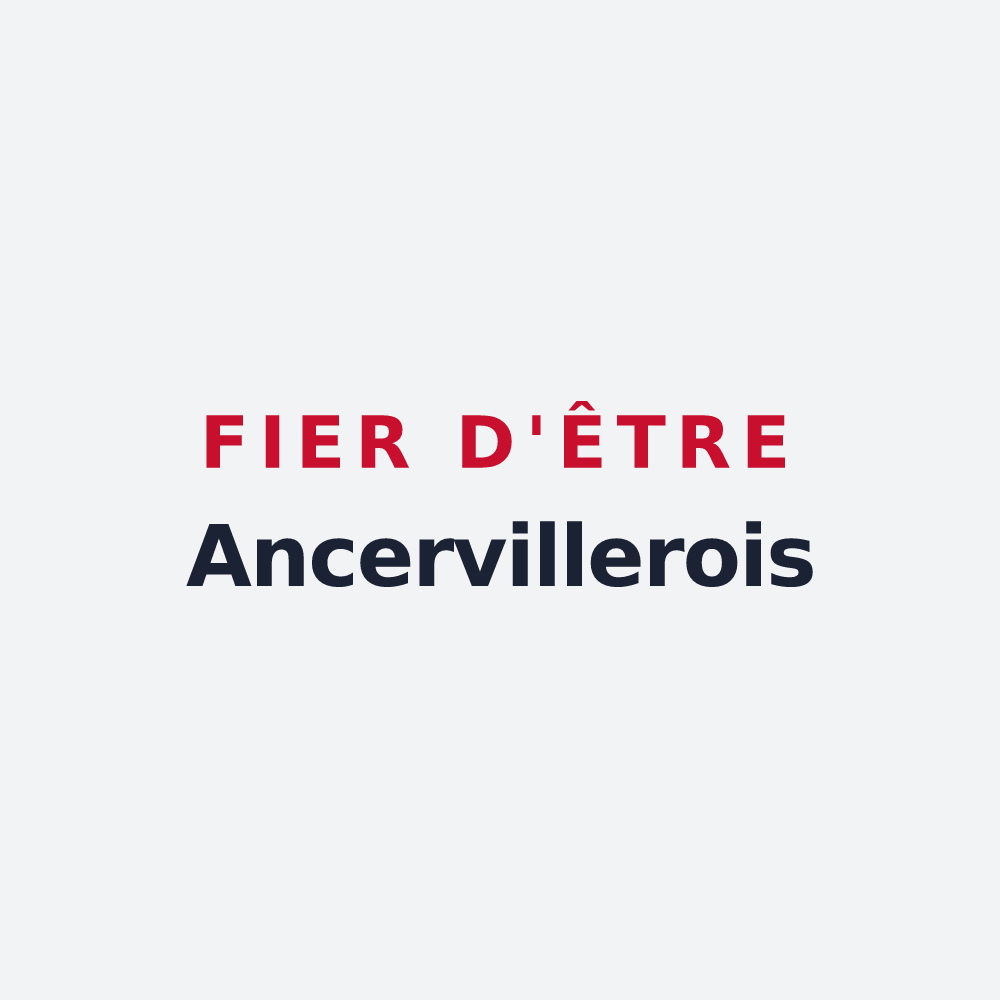 Poster « Fier d'être Ancervillerois » — design pour Ancerviller