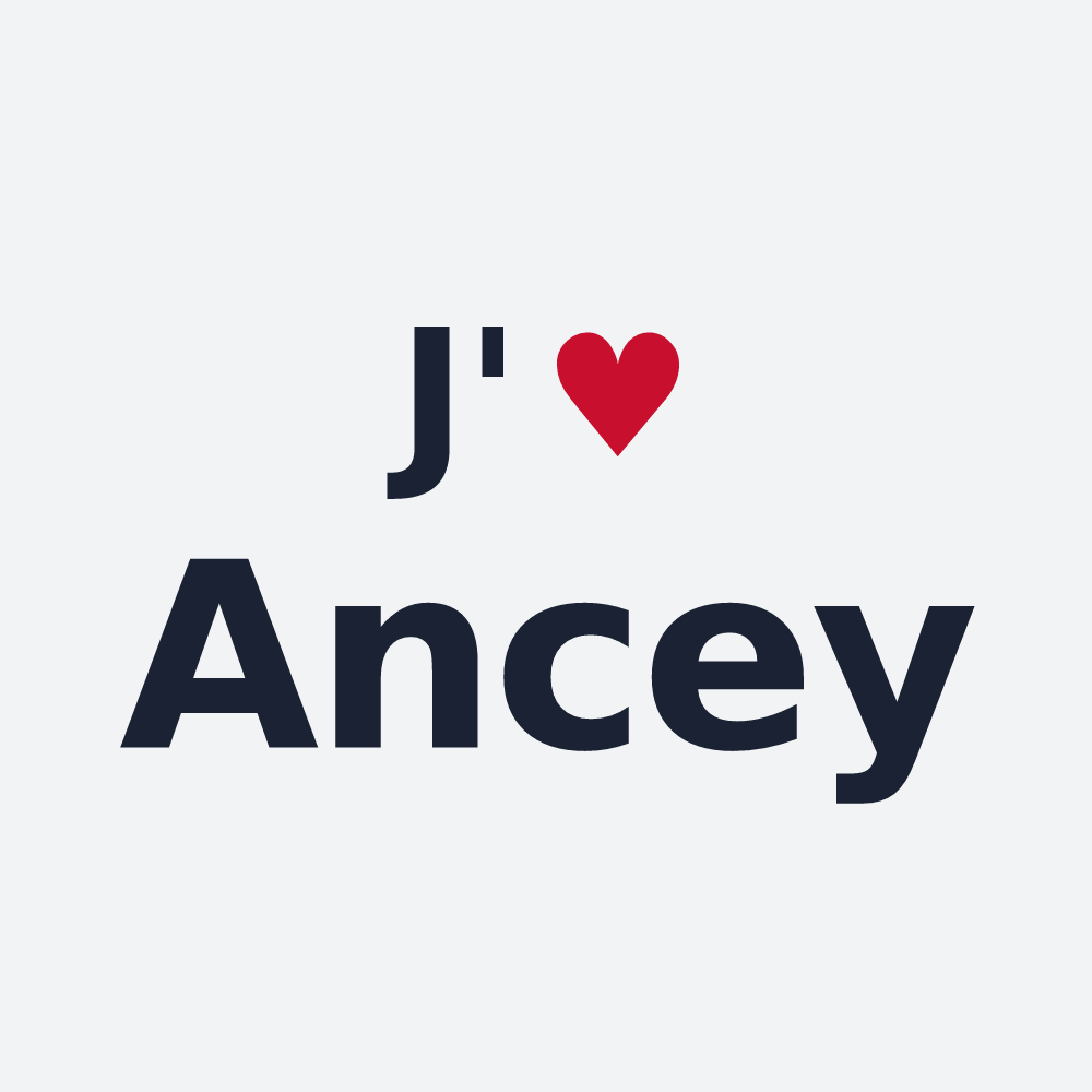 Poster personnalisé Ancey — design J'aime Ancey