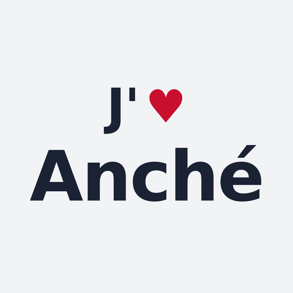 Poster personnalisé Anché — design J'aime Anché