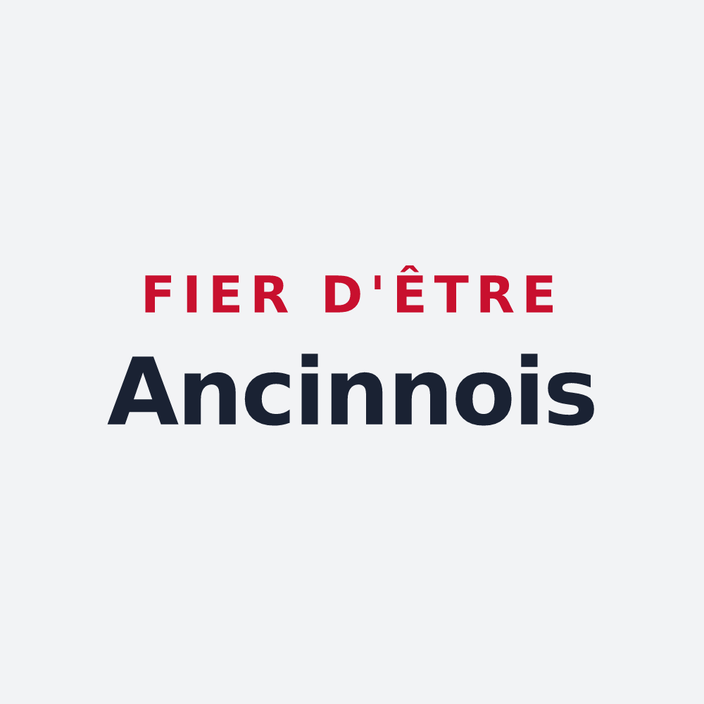 Poster « Fier d'être Ancinnois » — design pour Ancinnes