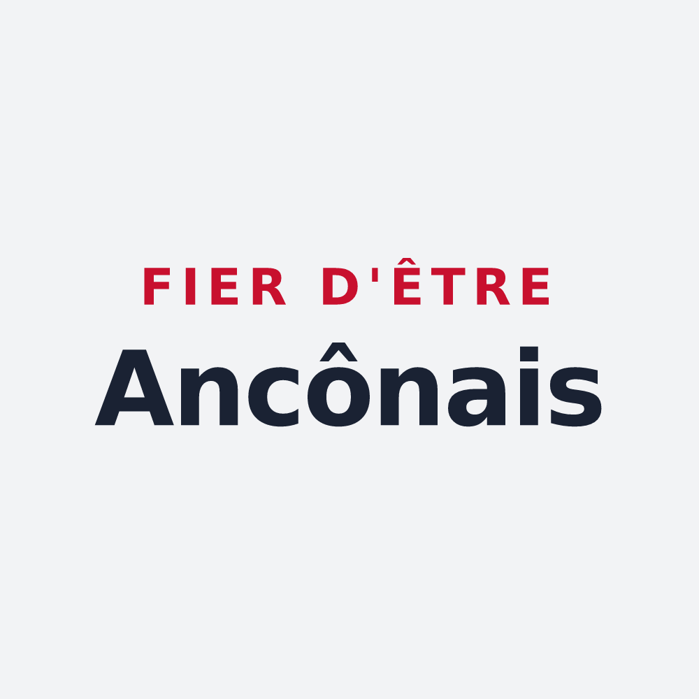Poster « Fier d'être Ancônais » — design pour Ancône