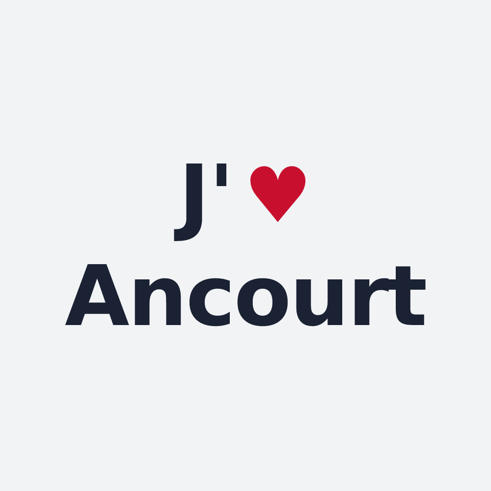 Poster personnalisé Ancourt — design J'aime Ancourt