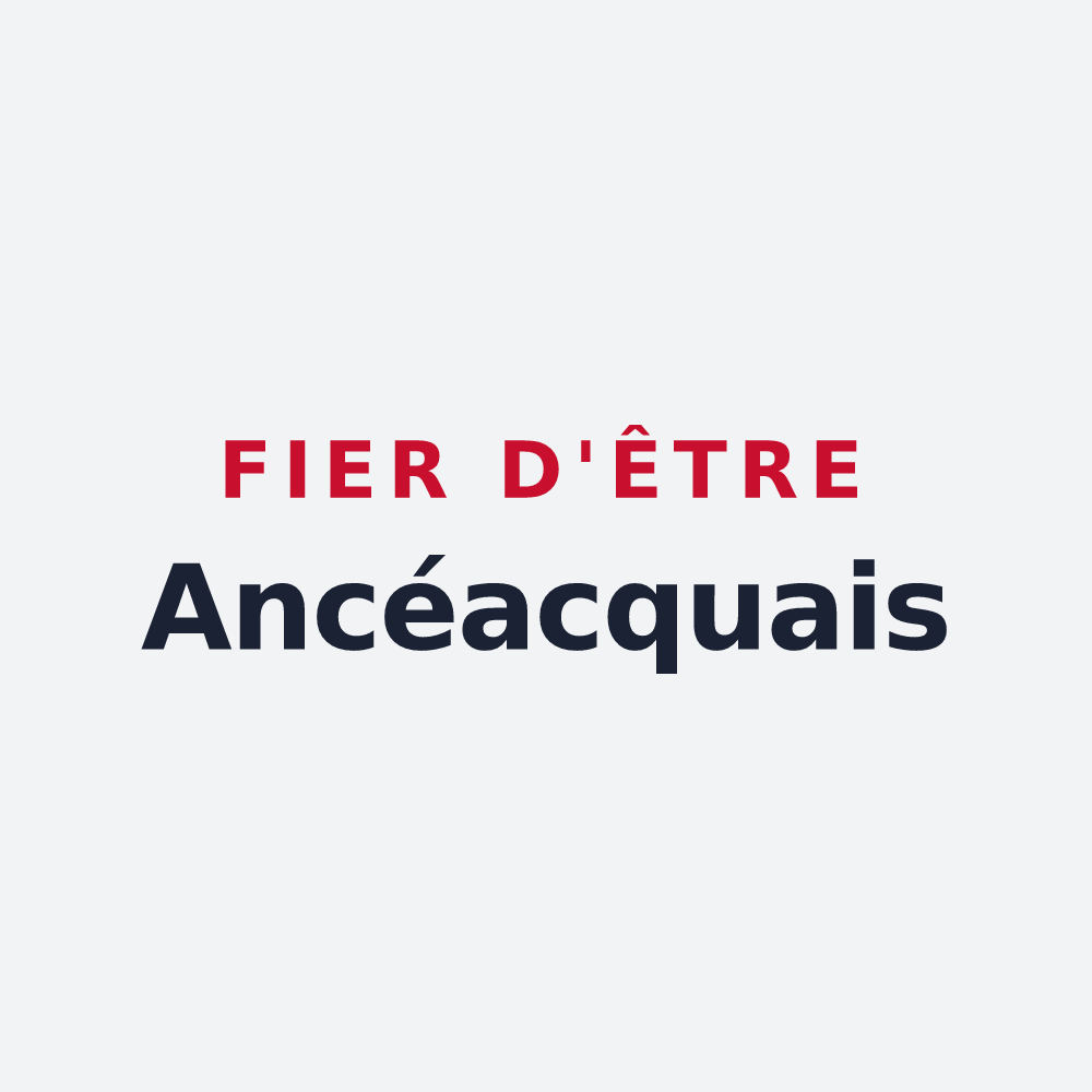 Poster « Fier d'être Ancéacquais » — design pour Ancy-le-Franc