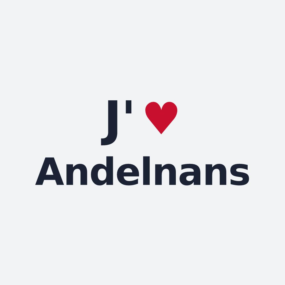 Poster personnalisé Andelnans — design J'aime Andelnans