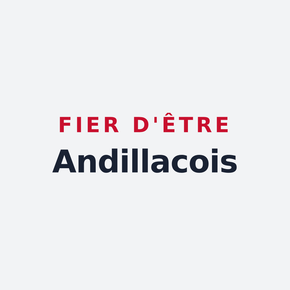 Poster « Fier d'être Andillacois » — design pour Andillac