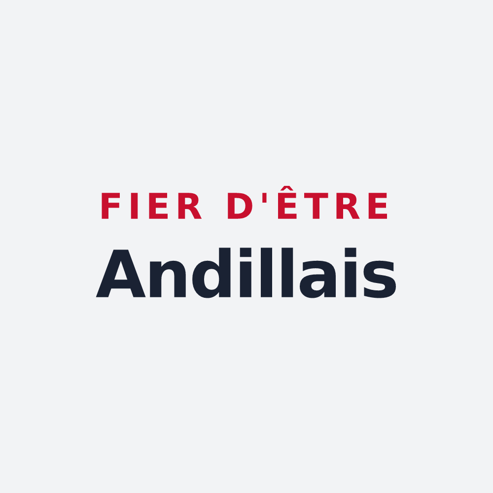 Poster « Fier d'être Andillais » — design pour Andilly