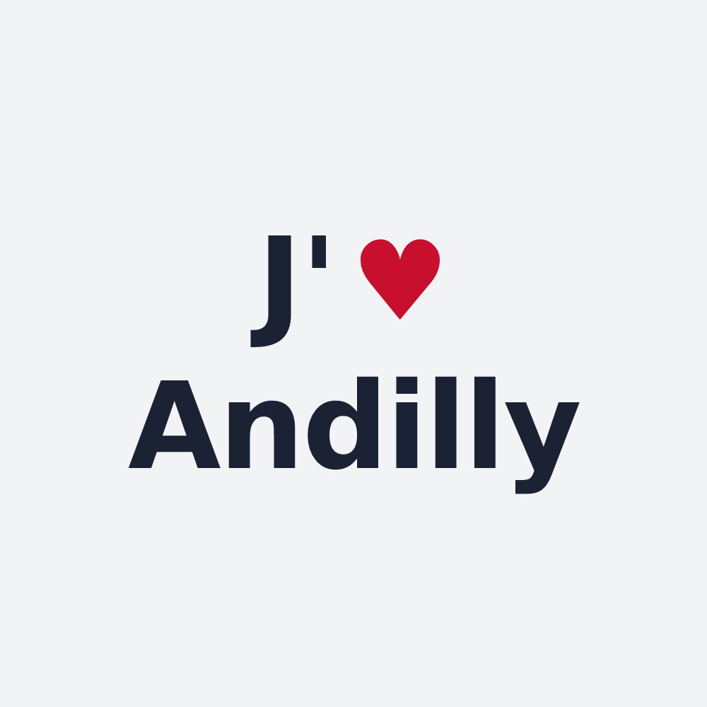 Poster personnalisé Andilly — design J'aime Andilly