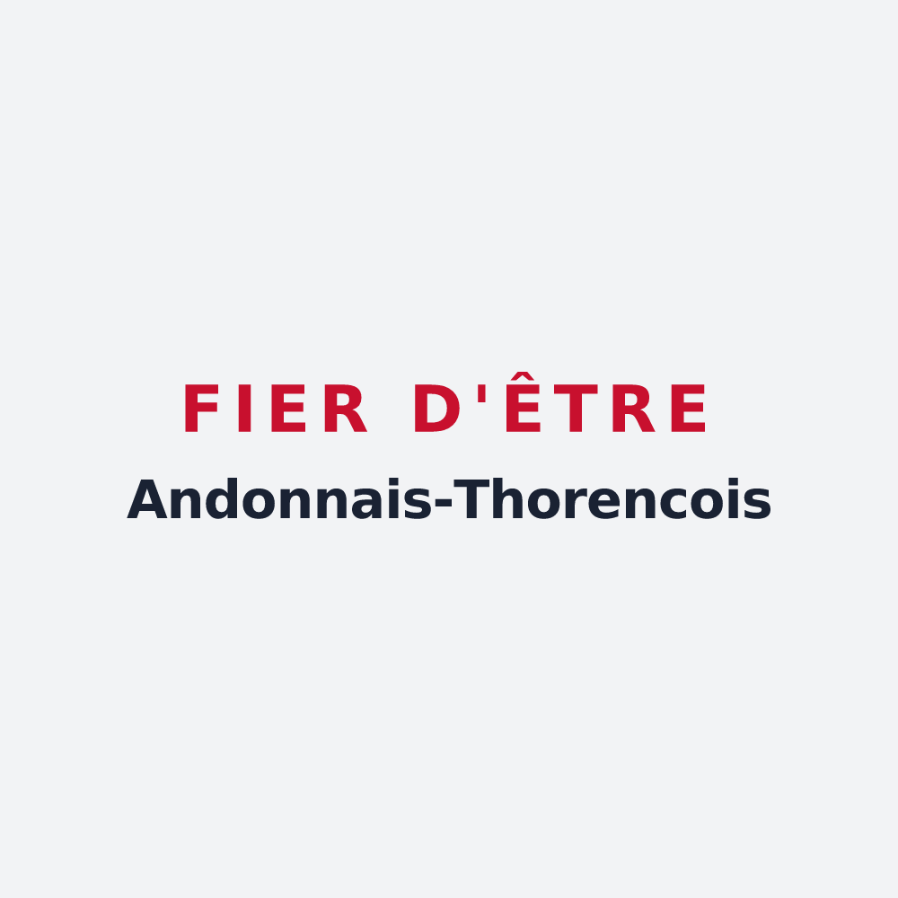 Poster « Fier d'être Andonnais-Thorencois » — design pour Andon