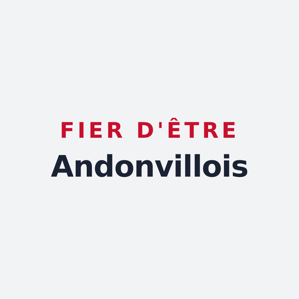 Poster « Fier d'être Andonvillois » — design pour Andonville
