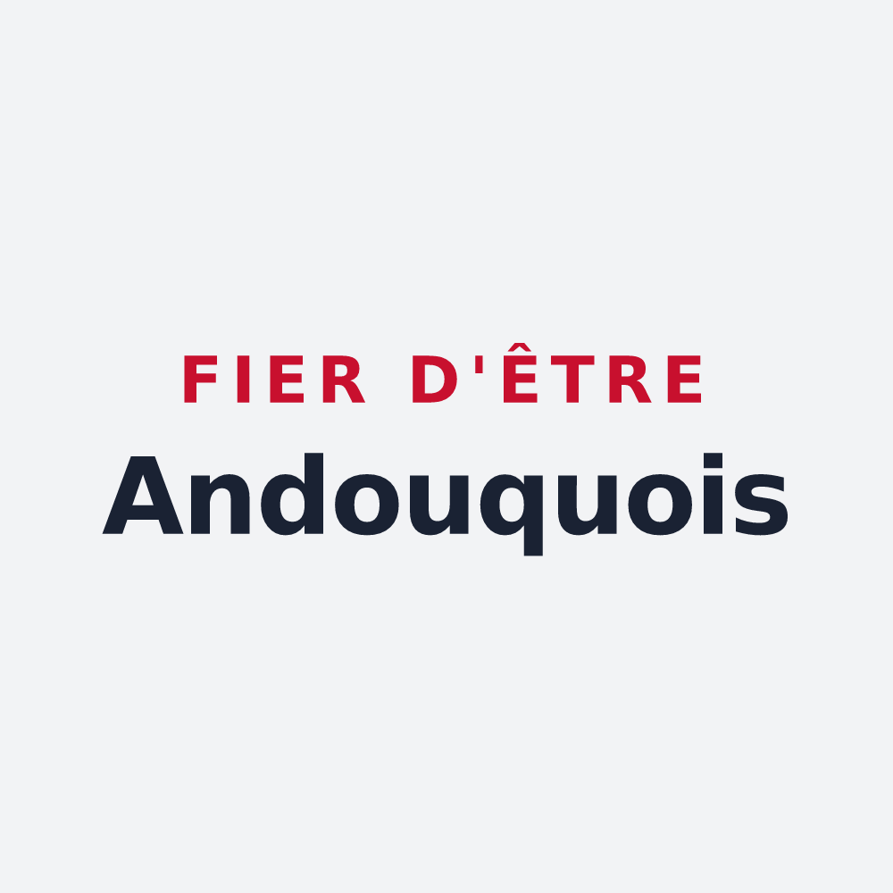 Poster « Fier d'être Andouquois » — design pour Andouque