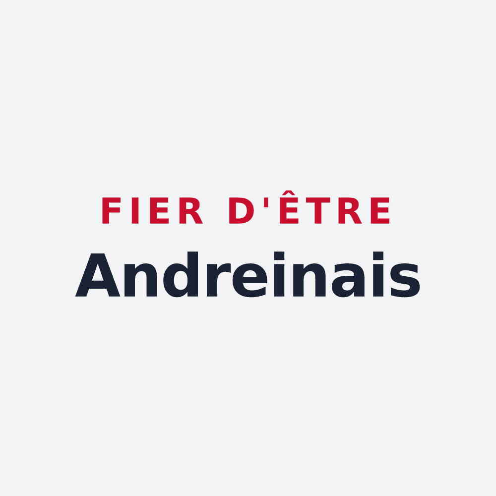Poster « Fier d'être Andreinais » — design pour Andrein
