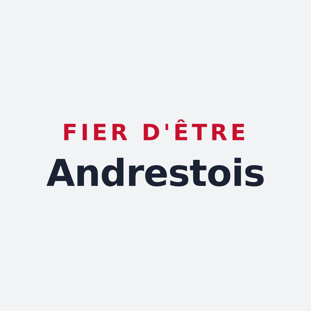 Poster « Fier d'être Andrestois » — design pour Andrest