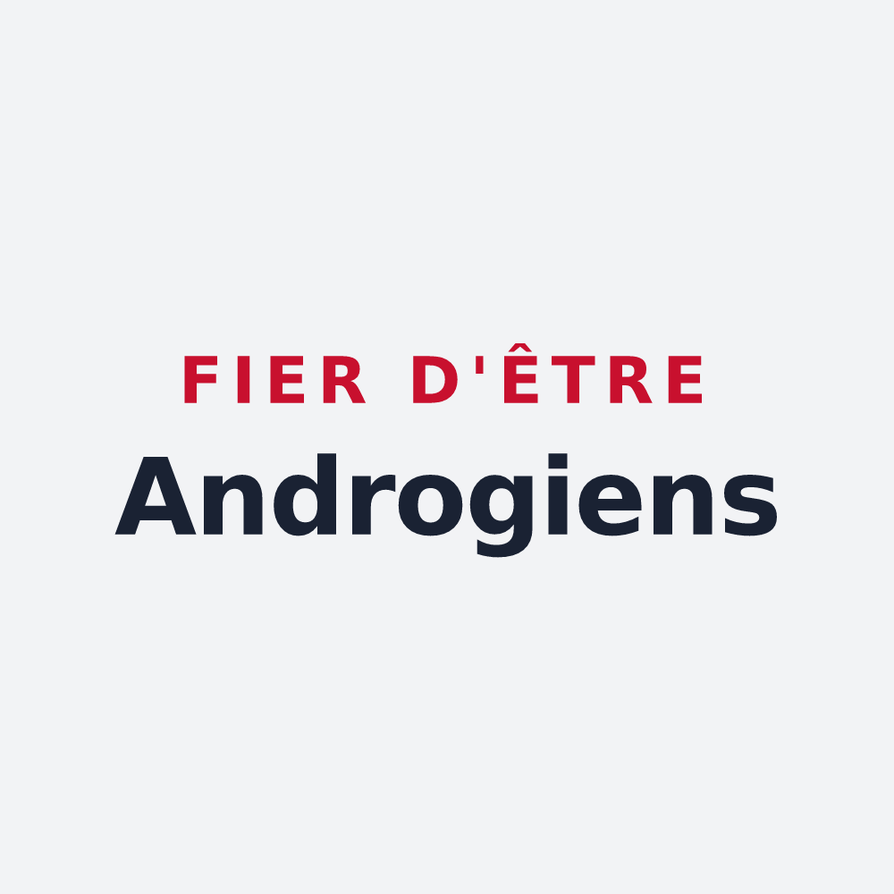 Poster « Fier d'être Androgiens » — design pour Andryes
