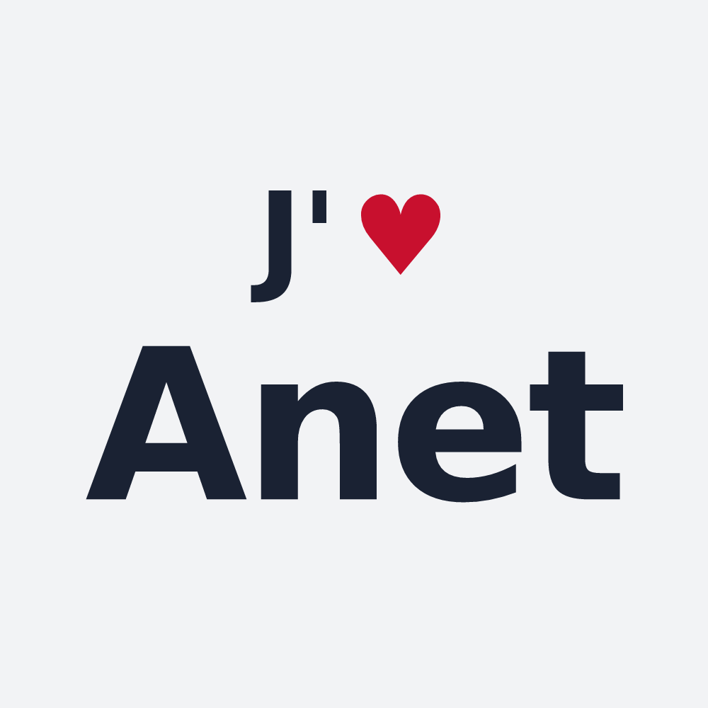 Poster personnalisé Anet — design J'aime Anet