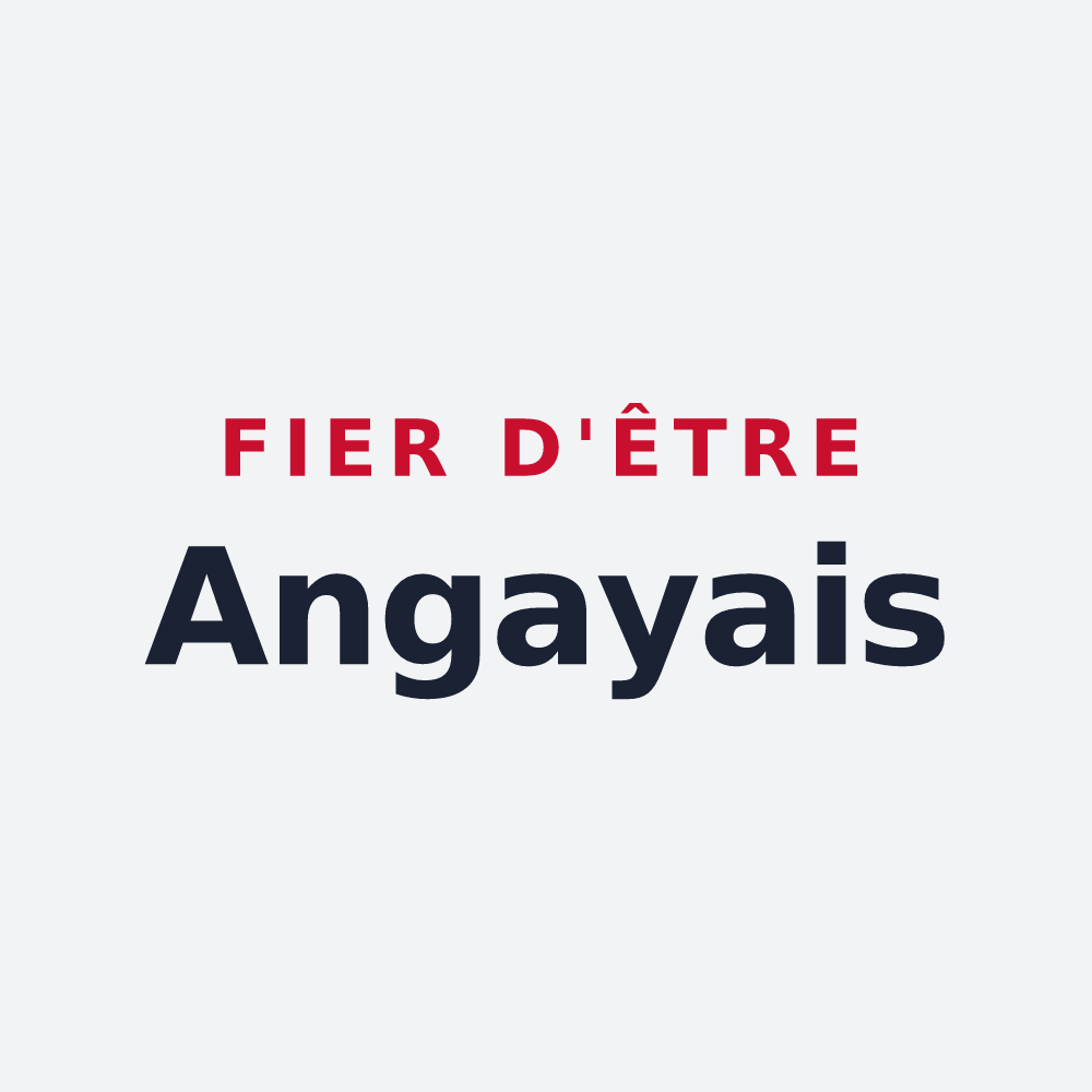 Poster « Fier d'être Angayais » — design pour Angaïs