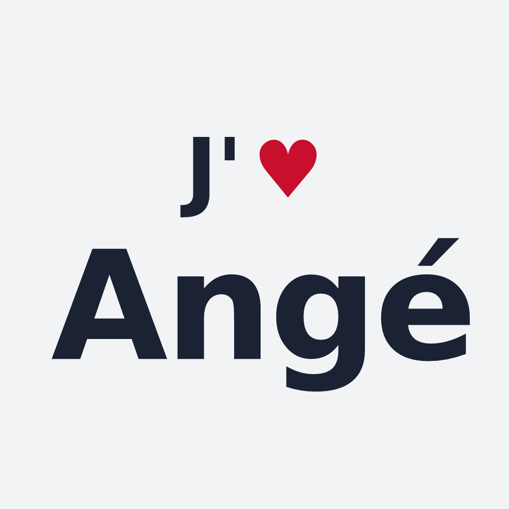 Poster personnalisé Angé — design J'aime Angé