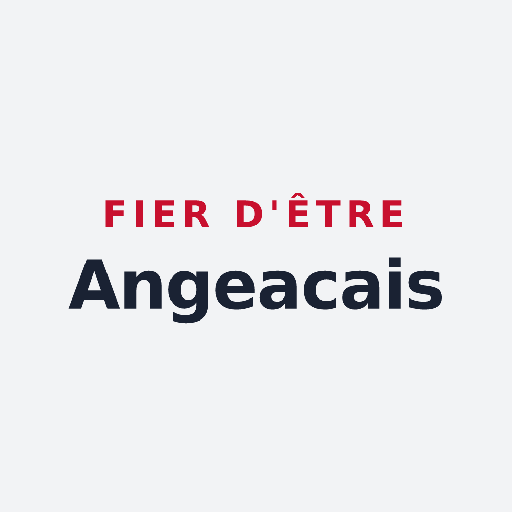 Poster « Fier d'être Angeacais » — design pour Angeac-Champagne