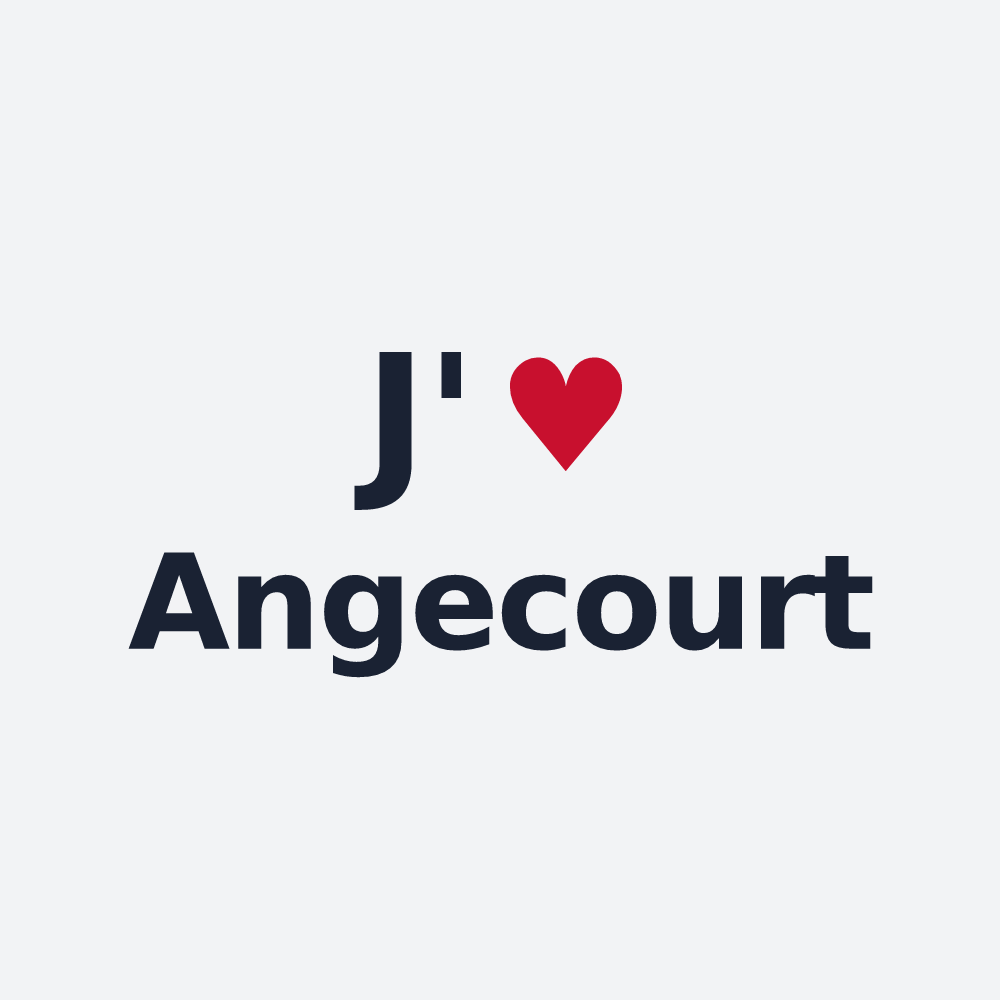 Poster personnalisé Angecourt — design J'aime Angecourt